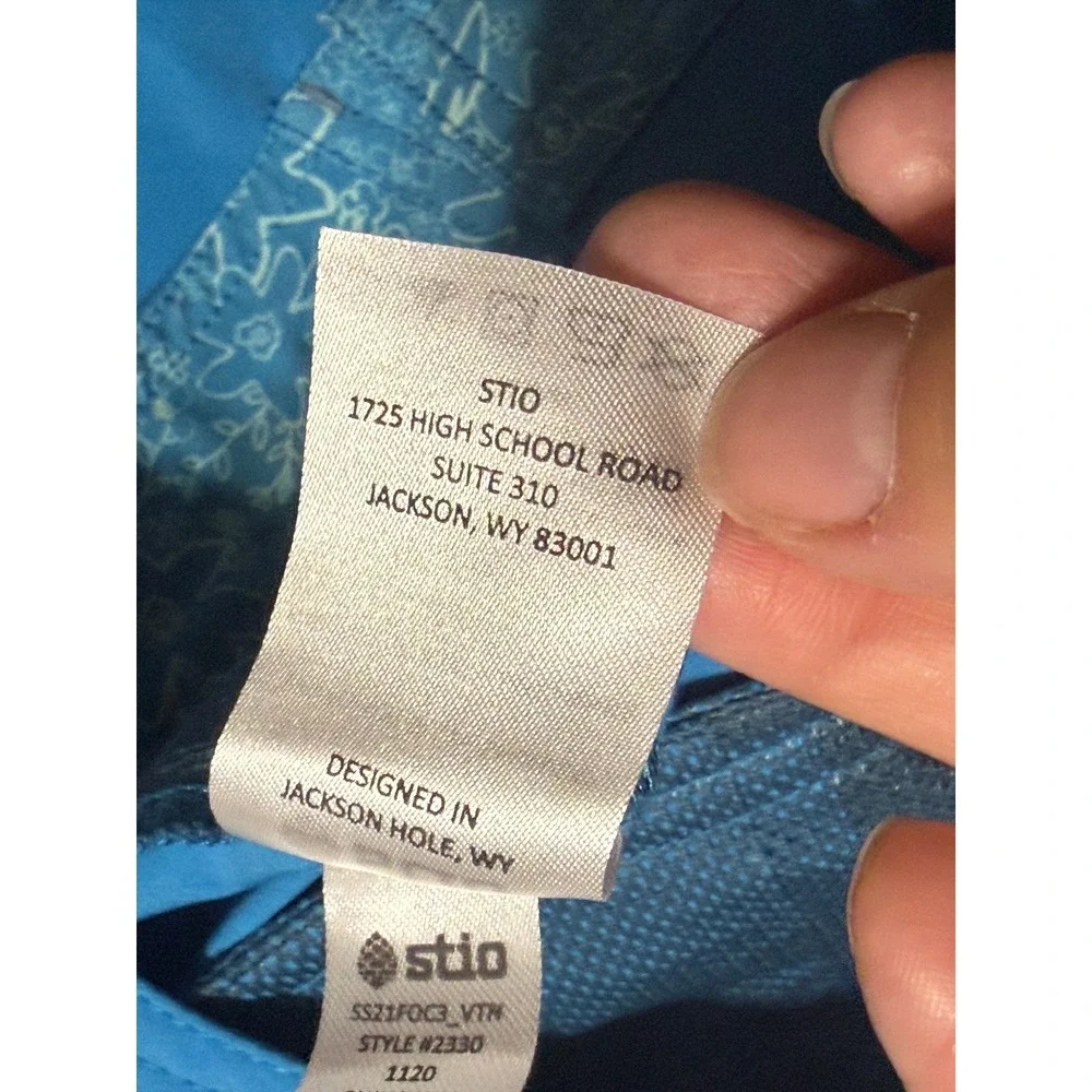Stio Board Shorts Mens 32 Blue Adult Performance Swim Trunks Excellent